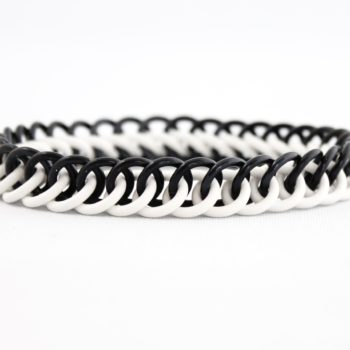 The Persian Stretch Bracelet in Black + White