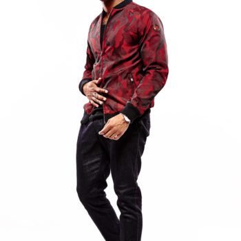 MTV X CHRISTOPER BATES magma camo bomber jacket
