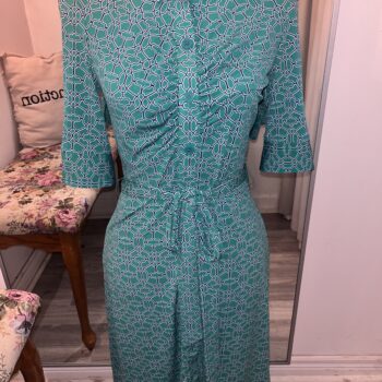 laundry green tie dress