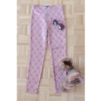 URBAN OUTFITTERS ORANGE PRINTED PANT