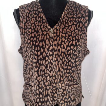 BEKI LEOPARD PRINT VEST
