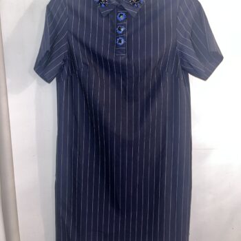 Banana Republic Blue Striped Dress