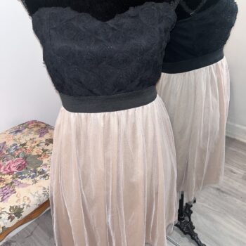 XXI Black and Nude Mini Dress
