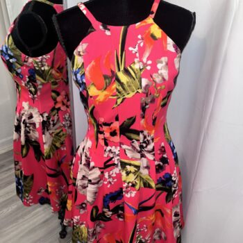 Vince Camuto Pink Floral Dress
